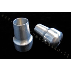 Coppia piedini cavalletto SIP 10580000 in alluminio argento, Ø22 mm, per Vespa PK, PX, T5, Cosa e LML compatibili.