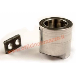 Adattatore puleggia comando gas SERIE PRO corsa corta,cannotto dello sterzo, per Vespa 125 VNB3-6/150 VB1/VBA/VBB/VGLA-B/T3/T4/GS VS2-5/160 GS alluminio, con piastra di fissaggio cavo.