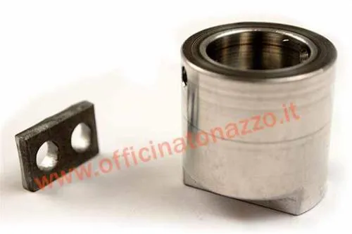 Adattatore puleggia comando gas SERIE PRO corsa corta,cannotto dello sterzo, per Vespa 125 VNB3-6/150 VB1/VBA/VBB/VGLA-B/T3/T4/GS VS2-5/160 GS alluminio, con piastra di fissaggio cavo.