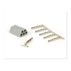Connettore Faston per cablaggio impianto elettrico -BGM PRO, 5 vie- Vespa, Piaggio, Gilera - maschio