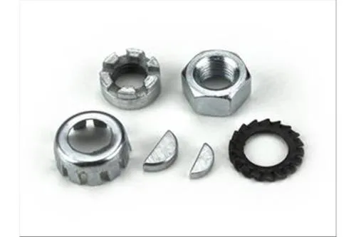 Kit Uni Auto 8700166, 6 pezzi per fissaggio volano e frizione Vespa Largeframe cono 20: dadi M12, rondelle e due chiavette.