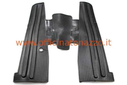 Alfombrilla de goma negra para Vespa (con impresión lateral «PX-E»)