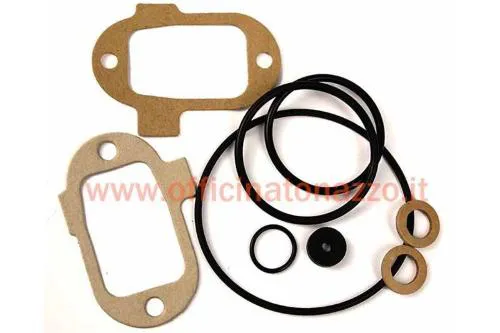 Kit guarnizioni Dell'Orto 52553.77 per carburatori SHBC 18 B, 19 B/E e 20 D/E/L. Ricambio per revisione, da scegliere verificando la sigla completa.