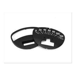 Black scale dial for Vespa Super Primavera 120 km/h speedometer