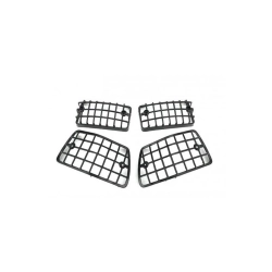 Black plastic indicator grilles for Vespa PX80-200-PE-Lusso- T5- Classic (4 pcs)