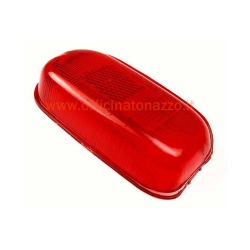 Vetro rosso inferiore SIEM 56252300 per fanale posteriore Vespa 150 VBA e GS 150 VS4, con marchio IGM e senza lampadine.
