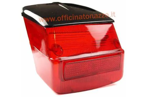 Red rear light housing with black cover for Vespa 125 GTR - TS - 150 Sprint >