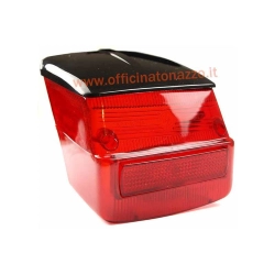 Cuerpo luminoso de la luz trasera roja con cubierta negra para Vespa 125 GTR - TS - 150 Sprint >