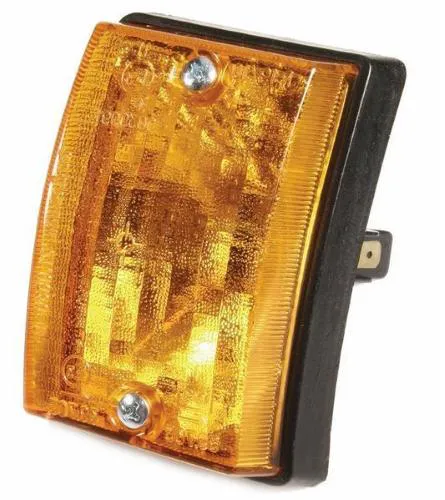 Freccia anteriore sinistra Grabor GR216782 con lente arancione per Vespa PK S, SS, Lusso e Automatica compatibili.