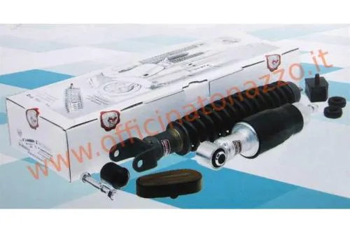 Pair of front black and rear phosphated shock absorbers for Vespa 125 Primavera - ET3