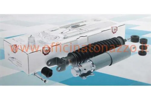 Par de amortiguadores delantero gris y trasero fosfatado para Vespa PK 125 S - XL - Rush - N - HP - 125 ETS - Plurimatic