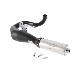 Espansione SIP Performance EVO 22020000 in acciaio nero con silenziatore inox, uscita sinistra, per Vespa 200 Rally, P200E, PX200 e Cosa 1.