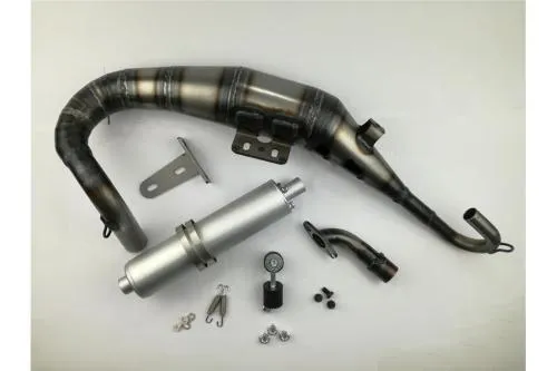 Handcrafted VMC STRIKE exhaust for Vespa ET3, Primavera, Special complete with silencer