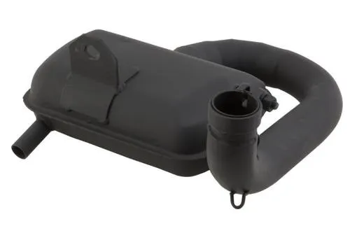Marmitta box SIP ROAD 2.0 per Vespa VNA, VNB, GT, GTR, Super, VBA, VBB, GL, Sprint e T4. Acciaio nero e collettore maggiorato.