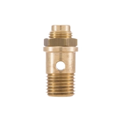 Valvola spillo originale Dell'Orto 40292800 in ottone per carburatore UB23 S, riferimento Piaggio 24651, per Vespa 150 GS.