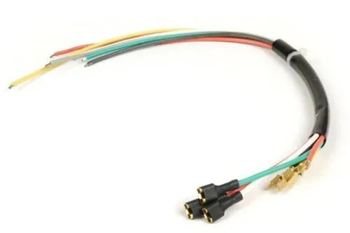Cablaggio IMP.10 a 7 fili con conduttore grigio per revisione statori Vespa PX compatibili. Da saldare; verificare colori e terminali.