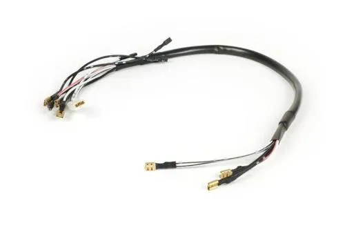 Cablaggio manubrio BGM ORIGINAL SC5005HB per Vespa PX tedesche fino al 1984, con batteria, accensione elettronica e blocchetto a 8 contatti.