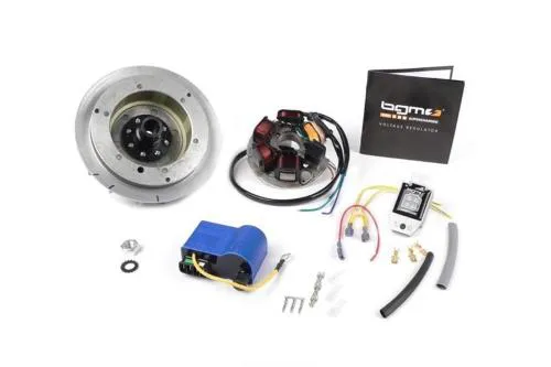 Kit accensione elettronica BGM ORIGINAL 7673183 a 12 V per Vespa Smallframe con cono 19 mm e volano da circa 1,85 kg.