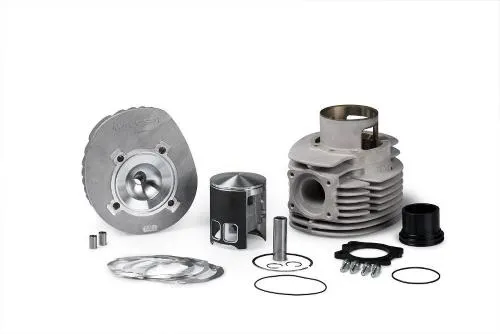 Cilindro Malossi 221cc MHR Ø 68,5 in alluminio CVF2 con spinotto Ø 16 MHR (CORSA 60 MM) per vespa Cosa - PX e 2T 200 CC