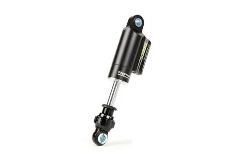 BGM PRO SC Competition BGM7761B nero: ammortizzatore anteriore da 165 mm con serbatoio esterno e smorzamento regolabile per Vespa compatibili.