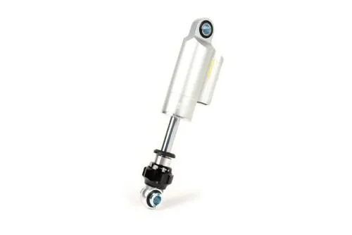 Ammortizzatore anteriore BGM PRO SC Competition BGM7761S argento da 165 mm, regolabile e con serbatoio esterno per Vespa classiche.