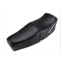 Sella sport Camel nera Dieffe P8010 con serratura Zadi per Vespa 50, Primavera ed ET3. Telaio in plastica e imbottitura in poliuretano.
