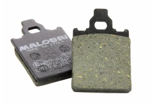 Pastiglie freno Malossi Sport S21 da 51,6x31,6x5,5 mm per pinze Grimeca Classic compatibili. Mescola stradale ad alto attrito.