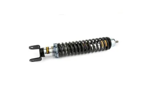Ammortizzatore posteriore Pinasco con molla nera e precarico regolabile per Vespa 10 pollici compatibili. Escluse Vespa PK e LML 4T.