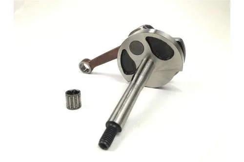 Albero motore Jasil 403301335 tipo originale, corsa 43 mm e spinotto 10 mm per Piaggio Ciao, Bravo, Si, Boxer, Boss, Grillo e Superbravo.