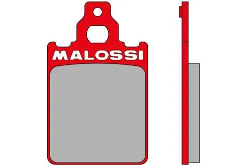 Pastiglie Malossi MHR S21 6215047BR, 51,6x31,6x5,5 mm, mescola organica rossa per pinze Grimeca Classic compatibili.