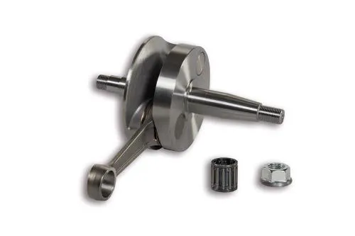 Albero motore Malossi 5316594 per Vespa Smallframe 125 a valvola rotante: corsa 51, biella 97, spinotto 15 e cono 20, bilanciato con tungsteno.