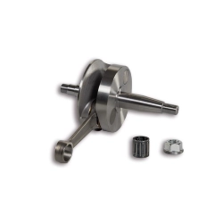 Albero motore Malossi 5316594 per Vespa Smallframe 125 a valvola rotante: corsa 51, biella 97, spinotto 15 e cono 20, bilanciato con tungsteno.