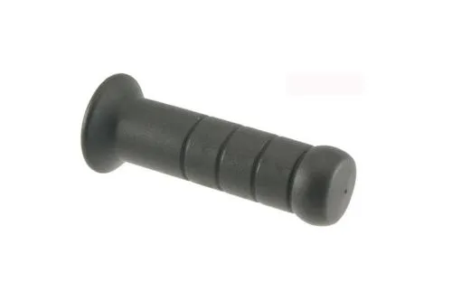 Coppia manopole Domino 184160060 nere e chiuse, lunghezza 122 mm, per manubri Piaggio con diametri compatibili. GTIN 8033900024304.