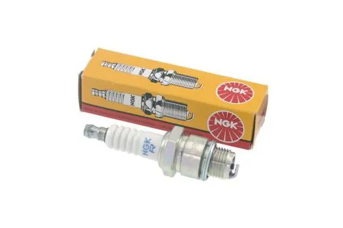 Candela NGK B9EG racing con filetto M14 x 1,25 lungo 19 mm, grado termico 9, elettrodo in nichel e terminale SAE svitabile.