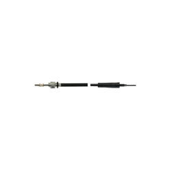 Trasmissione contachilometri CIF 10580-T per Piaggio Si, completa con innesto a ghiera. Cavo 775 mm, guaina 735 mm, riferimento 186324.