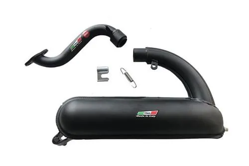 FA.CO ET3 type black Racing model exhaust for Vespa 50 Special