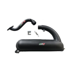 MARMITTA FA.CO RACING NERA COMPLETA DI MOLLA E COLLETTORE PER VESPA ET3