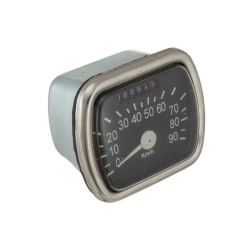 90 km/h speedometer with black background for Vespa V30-33, VM, VN, ACMA, VL1 (73x62 mm)