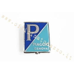 Scudetto Piaggio Genova smaltato 46,60×36,26 mm Vespa 125 1951-1954: dati tecnici, compatibilità verificata e indicazioni specifiche per scelta, montaggio e controllo.