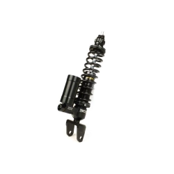 Ammortizzatore posteriore BGM PRO SC/R12 Competition nero 330 mm per Vespa Largeframe, con precarico, estensione e compressione regolabili.