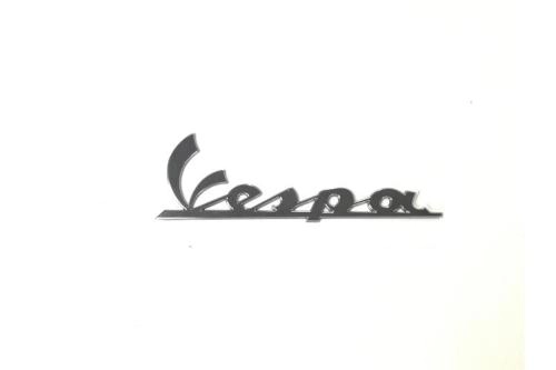 Engine side cover plate "Vespa" resin-coated chrome adhesive "ref. orig. 656220"