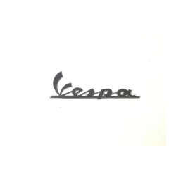 Targhetta cofano lato motore "Vespa" adesiva resinata cromata " rif.orig. 656220"