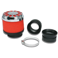 Filtro aria Red Filter E13 Ø attacco carburatore 42/50/60 dritto per PHBH - MIKUNI - KEIHIN