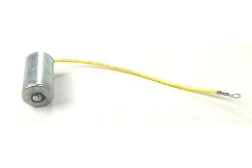 Condensatore rinforzato CEAB a un filo, 0,22 microfarad e diametro 20 mm, per prime Vespa 50 R e 50 Special a puntine.