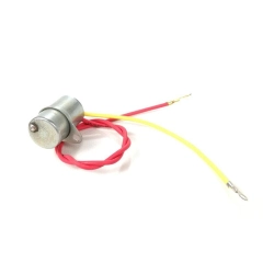 Condensatore CIF 9034 a due fili, capacità 0,32 microfarad, per Vespa 150 VBA1, VBB1, VBB2 prima serie e GL entro i numeri telaio indicati.