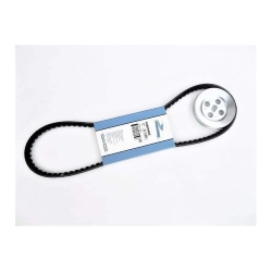 Kit CIF 5361 con cinghia da 940 mm e puleggia in acciaio Ø80 mm per Piaggio Ciao monomarcia senza variatore.