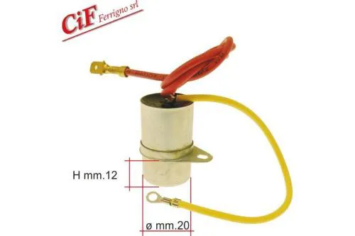 Condensador reforzado de dos hilos - Vespa VESPA PX - P125X - P150X (6 V sin intermitentes) 125 TS
