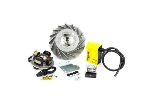 Accensione Pinasco Flytech Touring 26357749 cono 20 con volano 1,6 kg per Vespa 50-125 Smallframe, PK, XL, FL, HP e Rush.