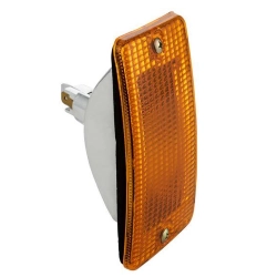 Freccia completa SIEM 246480504 anteriore sinistra per Vespa PK XL, Rush, N, FL, FL2 e HP compatibili, con lente arancione.
