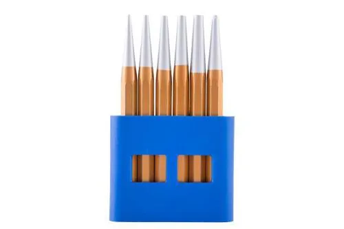 2/3/4/5/6 mm punches, 1x graver (6 pieces)